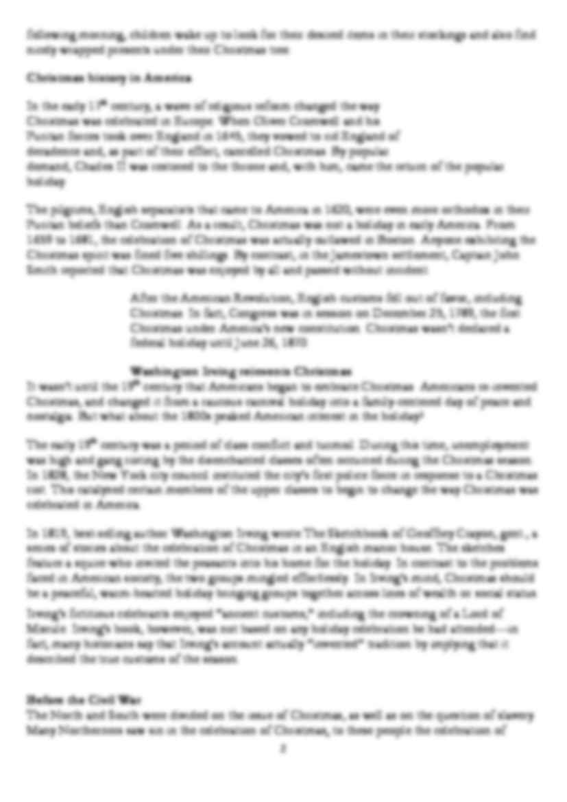 Christmas in the US-opracowanie - strona 2