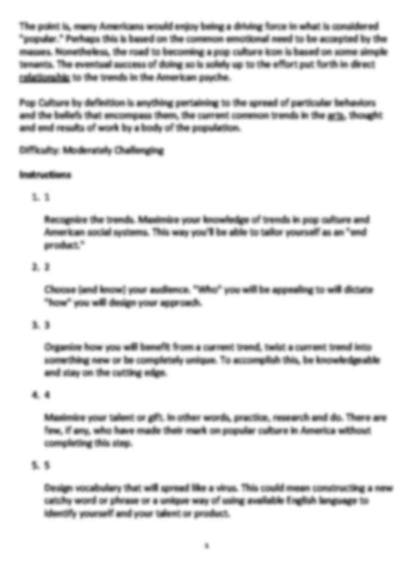 Definition of American Pop Culture-opracowanie - strona 3