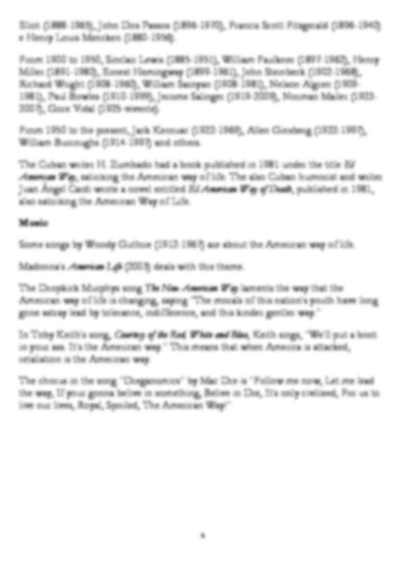 The American way of life is an expression that refers to the lifestyle of people living in the United States of America-opracowanie - strona 3