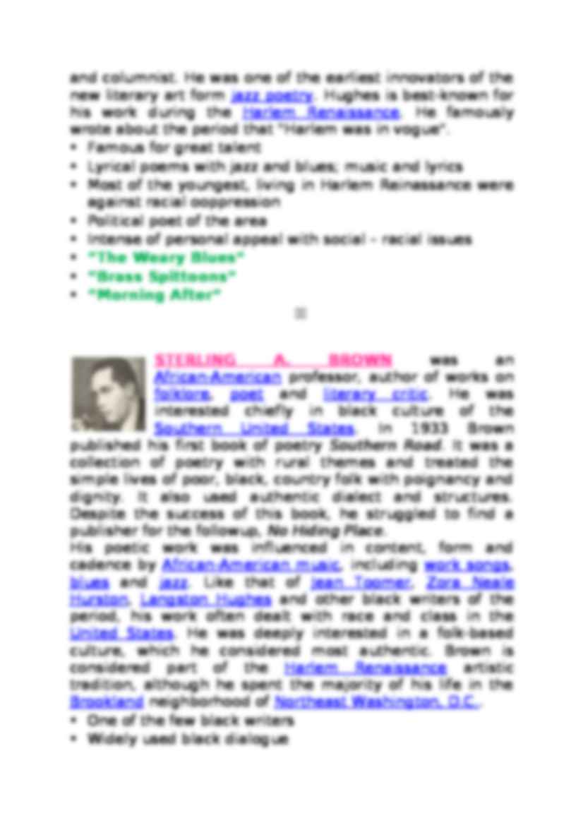 The Harlem Renaissance-opracowanie - strona 2