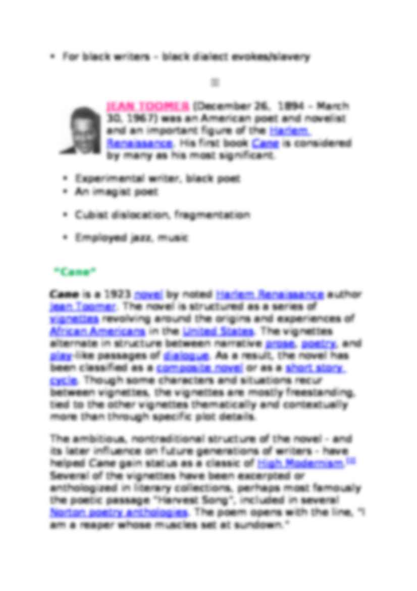 The Harlem Renaissance-opracowanie - strona 3