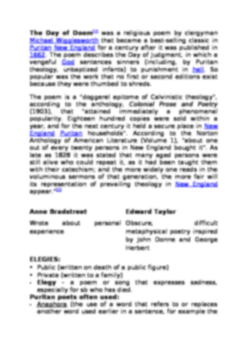 What subgenres did Puritans write-opracowanie - strona 2