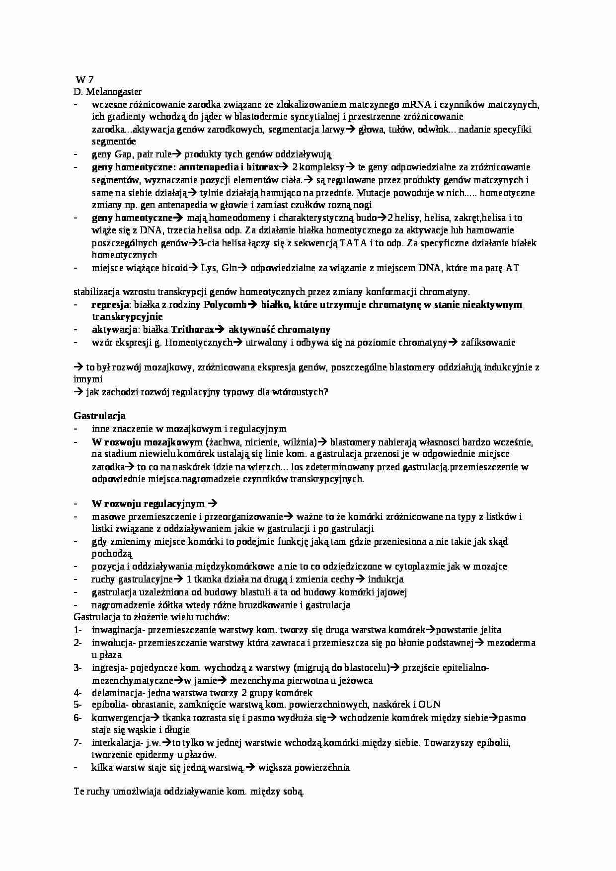 Melanogaster-opracowanie - strona 1