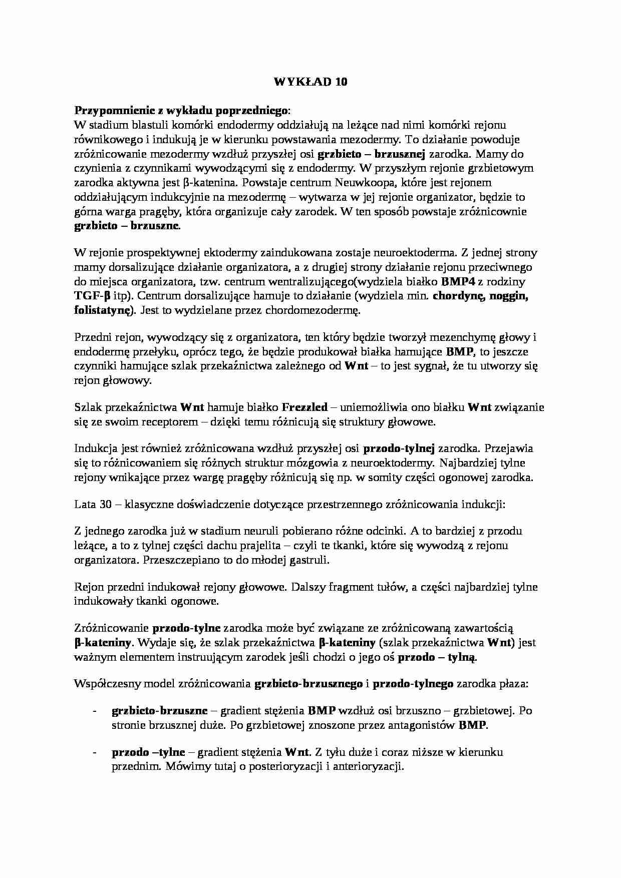 Rozwój regulacyjny-opracowanie - strona 1