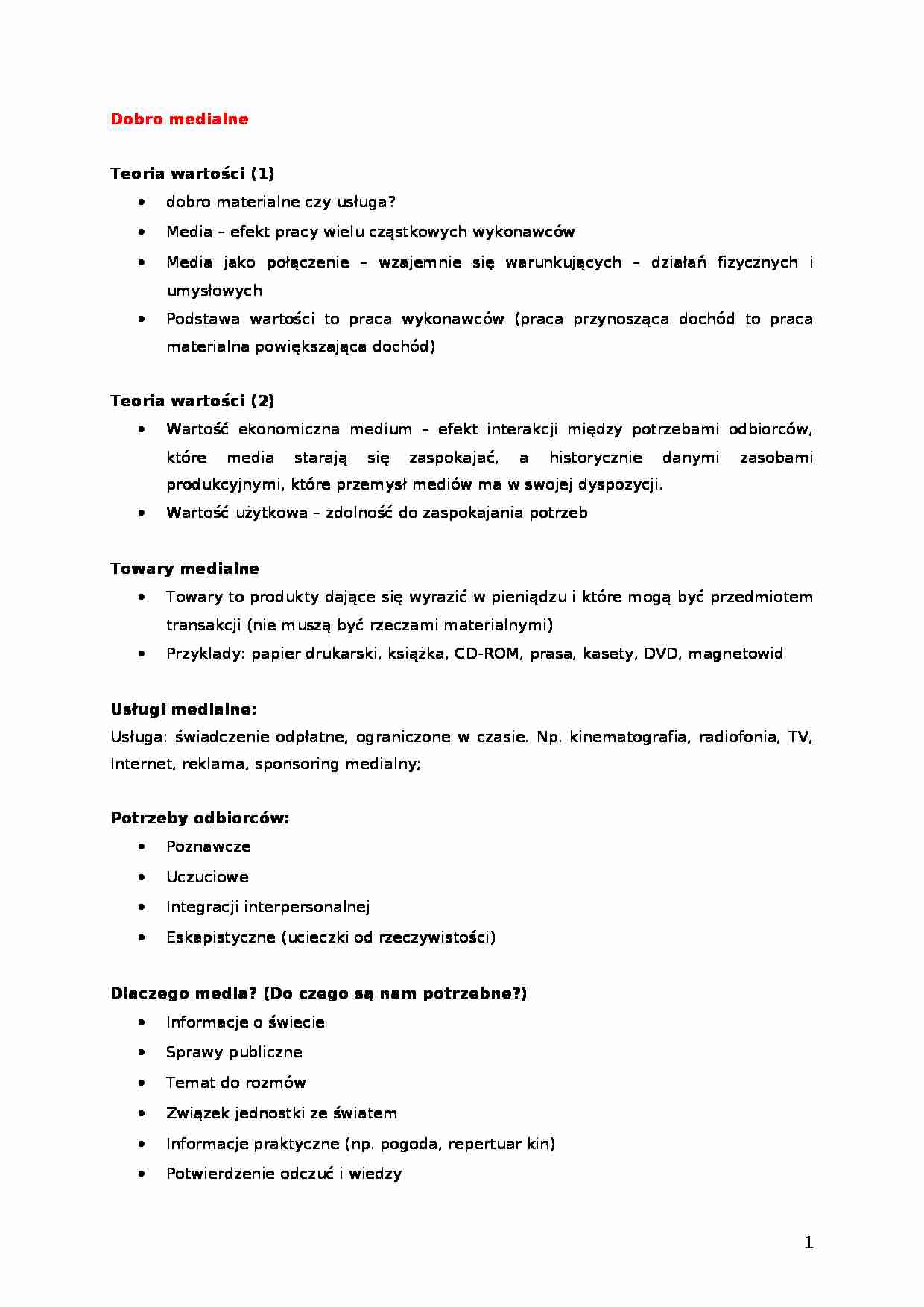 Dobro medialne-opracowanie - strona 1