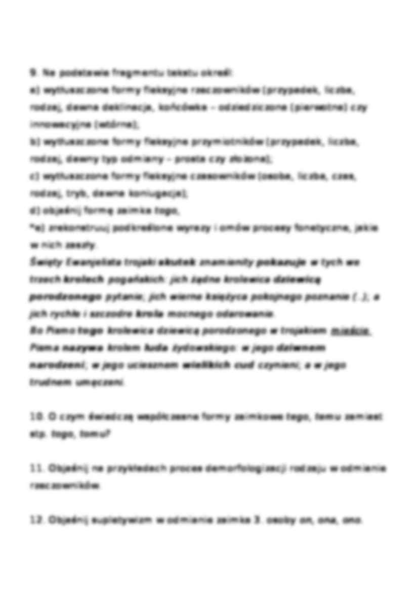 Ćwiczenia z fleksji-opracowanie - strona 3