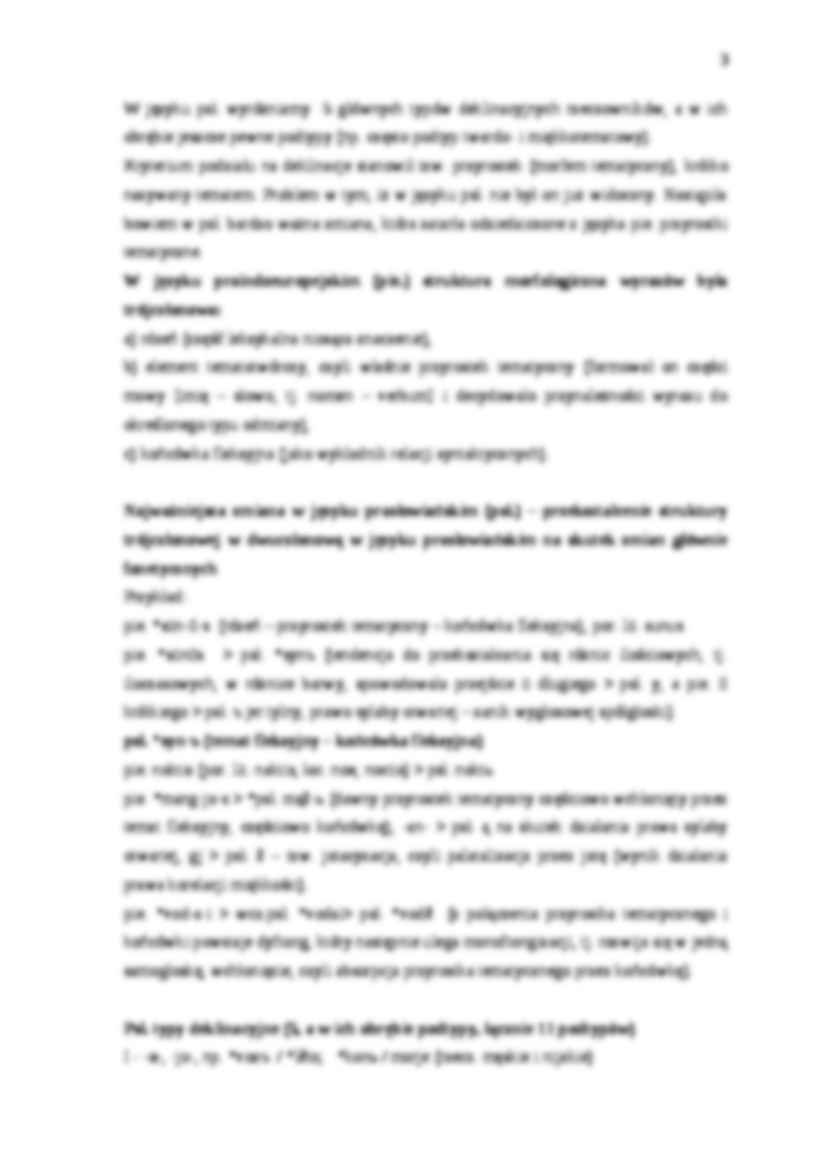Wprowadzenie do fleksji historycznej-opracowanie - strona 3