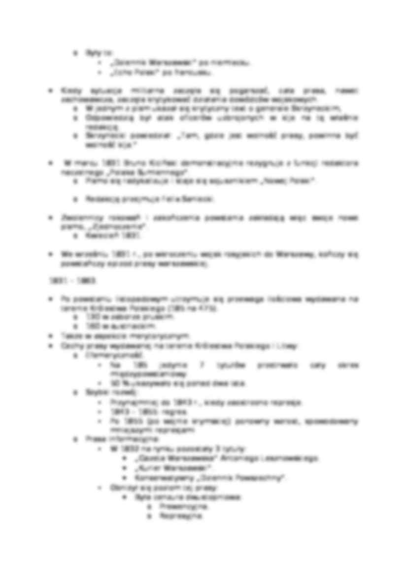 Prasa powstania listopadowego-opracowanie - strona 2