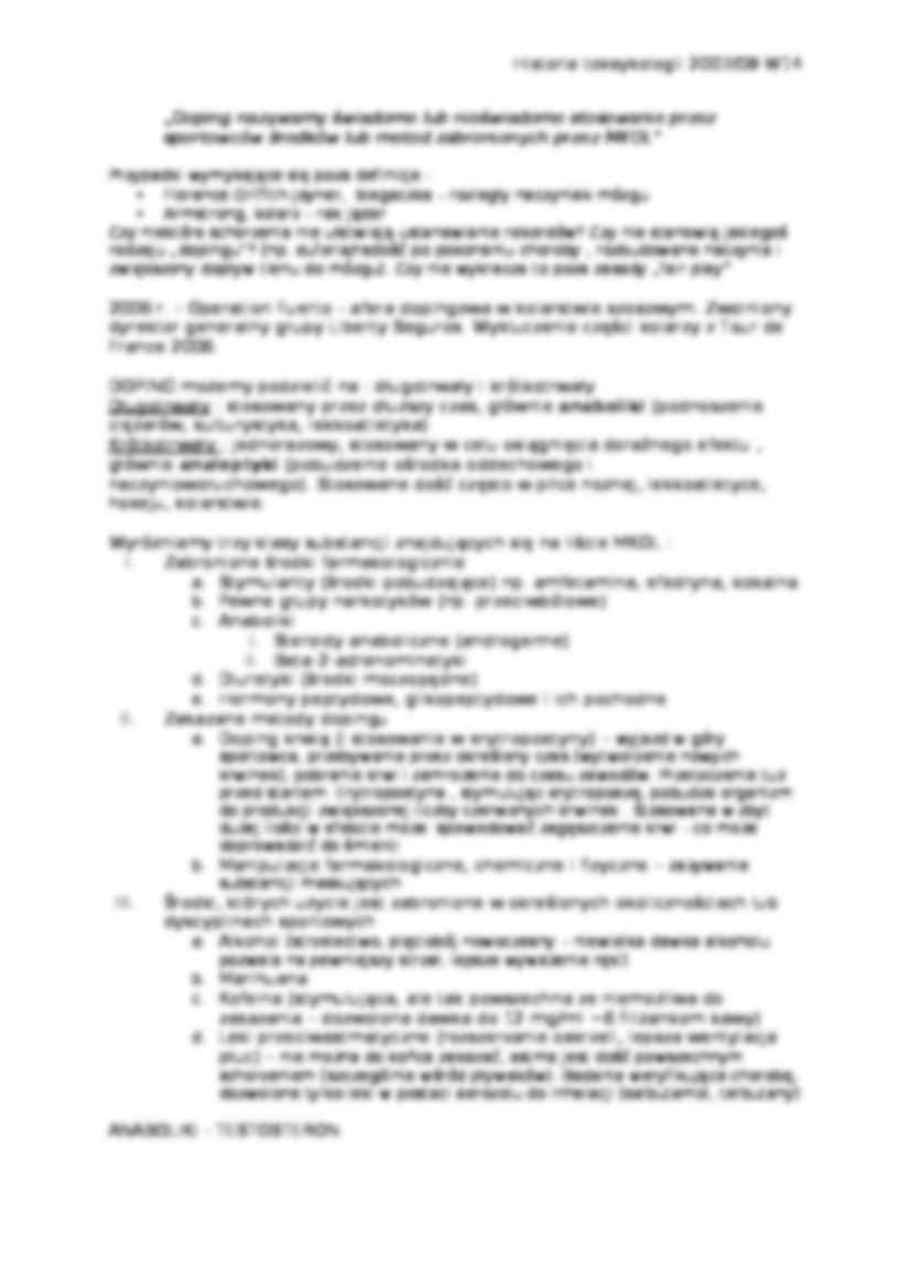 Toksykologia i wielki sport-opracowanie - strona 2