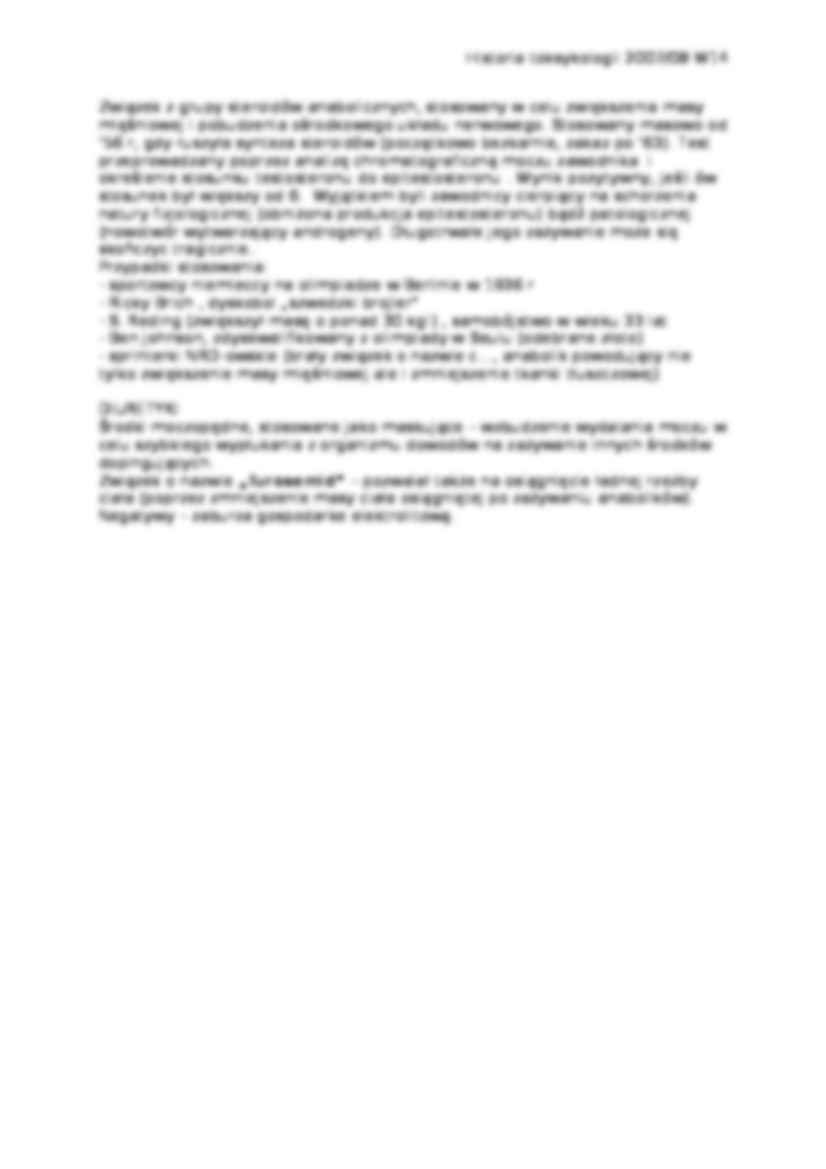 Toksykologia i wielki sport-opracowanie - strona 3