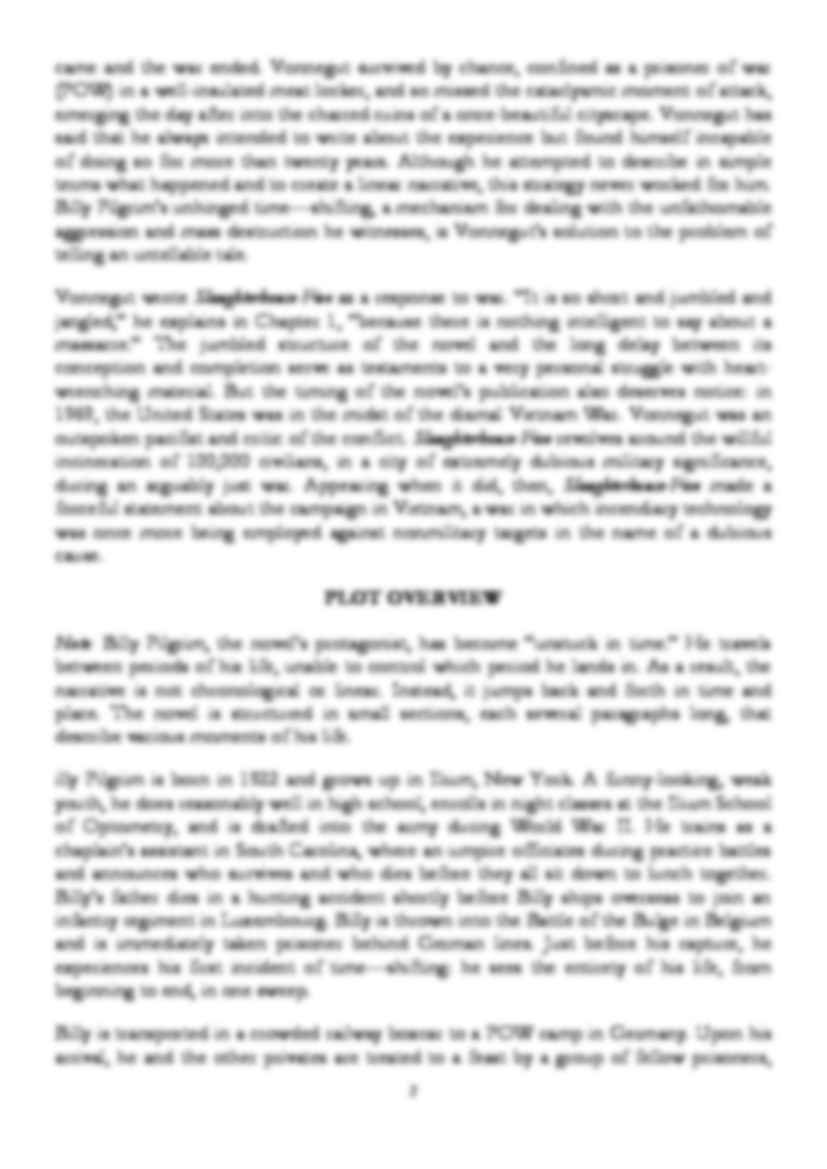 Slaughterhouse-Five - Kurt Vonnegut - opracowanie - strona 2