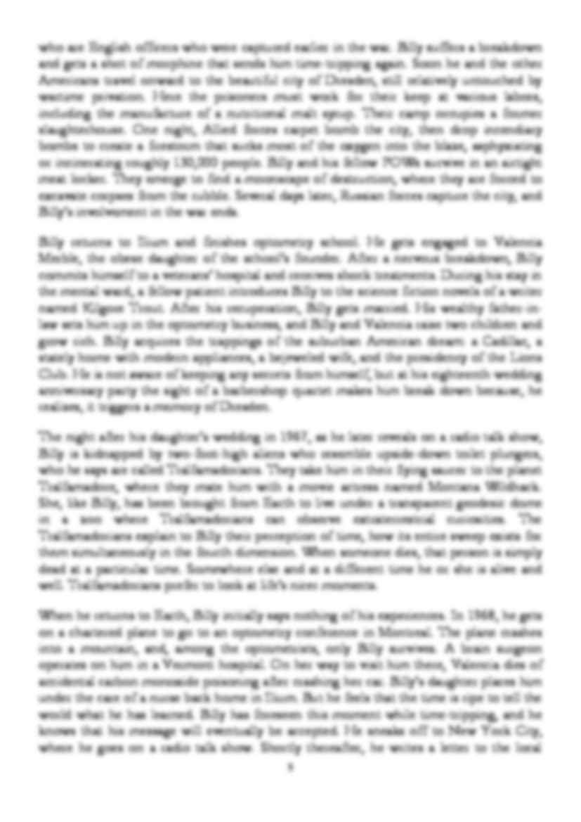 Slaughterhouse-Five - Kurt Vonnegut - opracowanie - strona 3