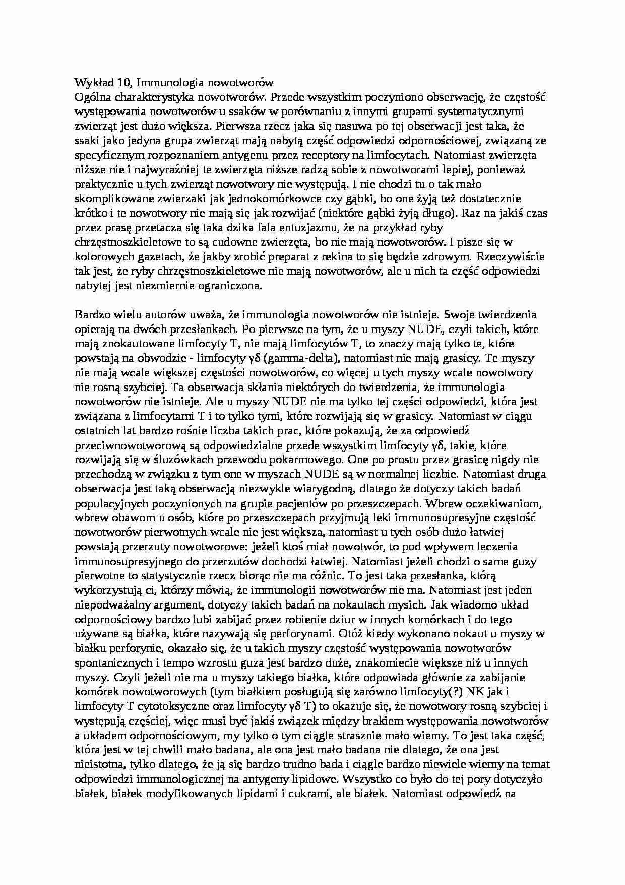 Nowotwory-opracowanie - strona 1