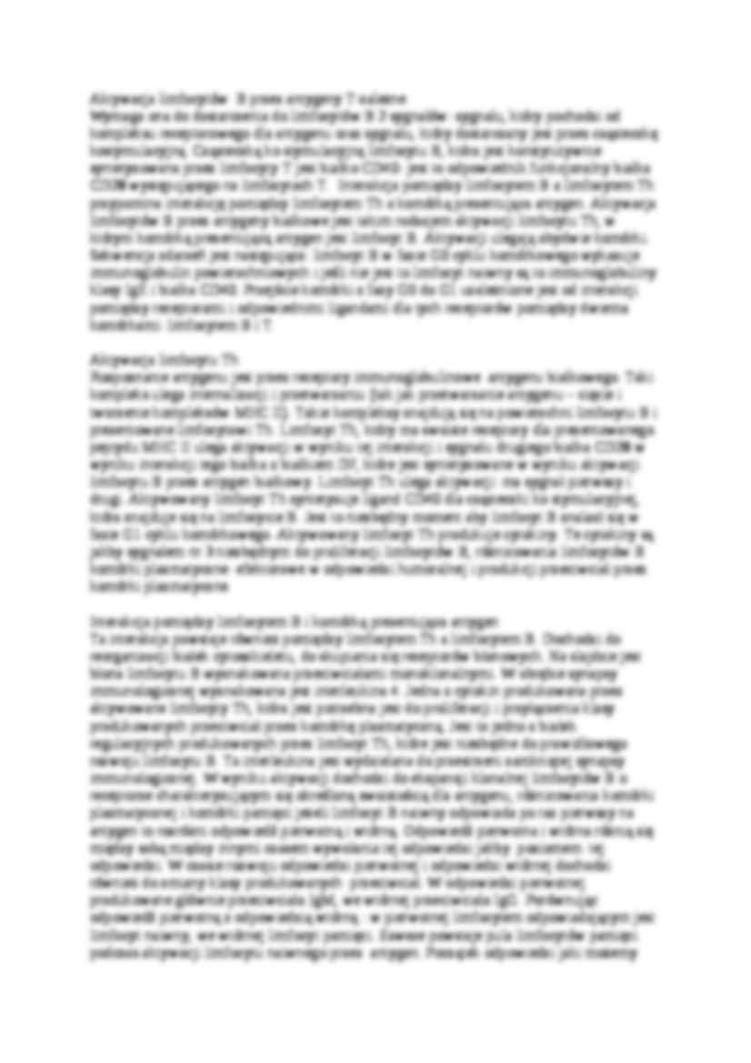 Różnorodność receptorów dla antygenów-opracowanie - strona 2