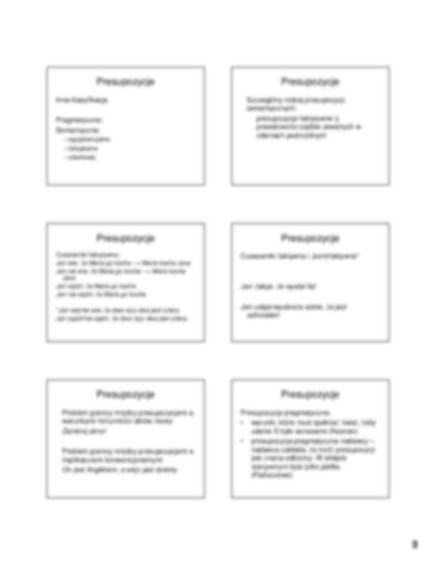 Językoznawstwo pragmatyczne 4 - strona 3