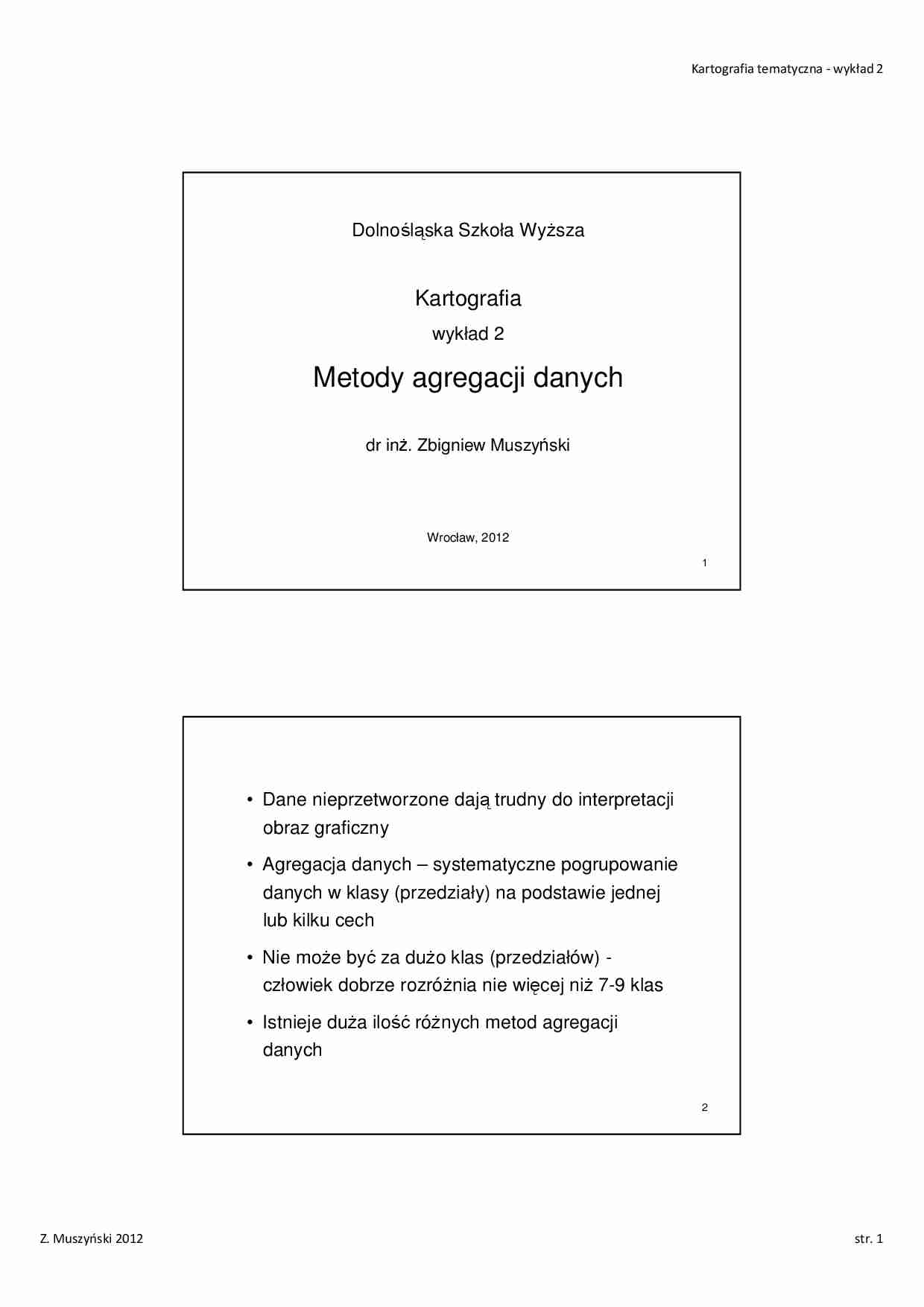 Agregacja danych w klasy-opracowanie - strona 1