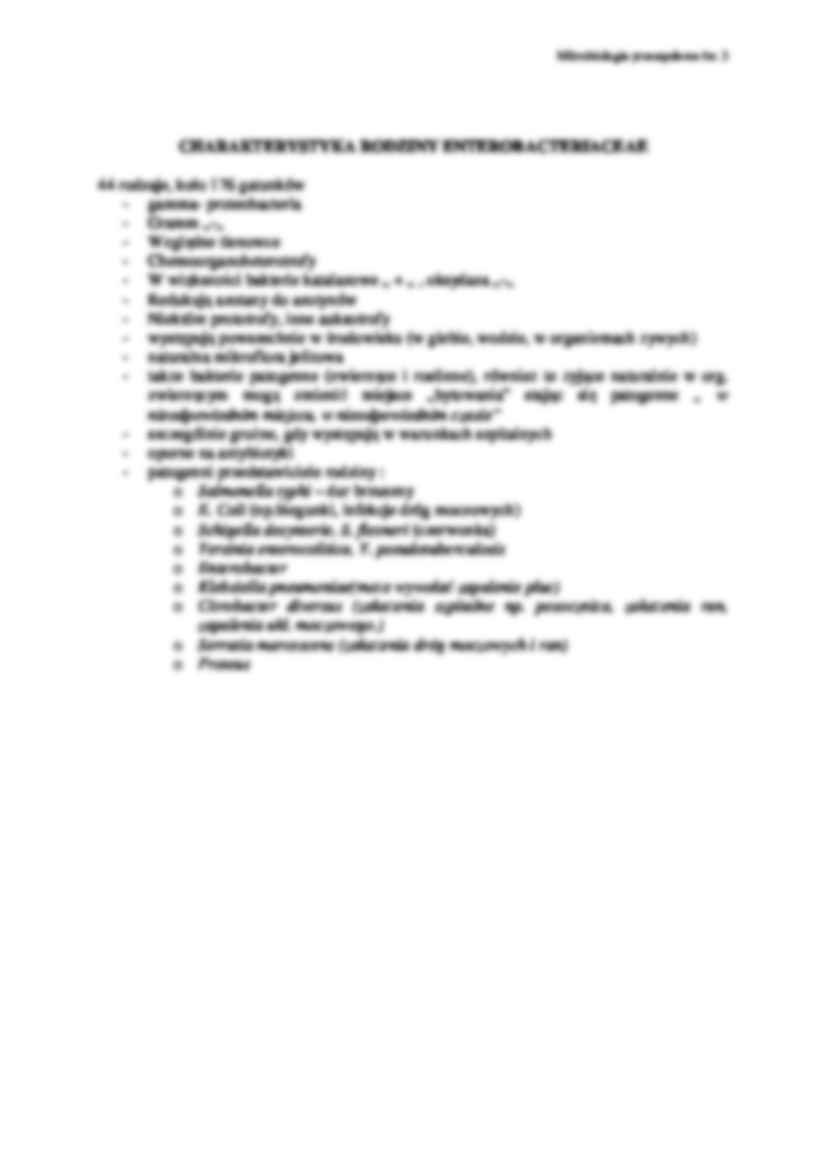 Identyfikacja bakterii z rodziny Enterobacteriacaeae-opracowanie - strona 3