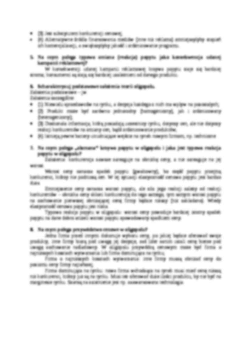 Podstawowe założenia konkurencji monopolistycznej-opracowanie - strona 2