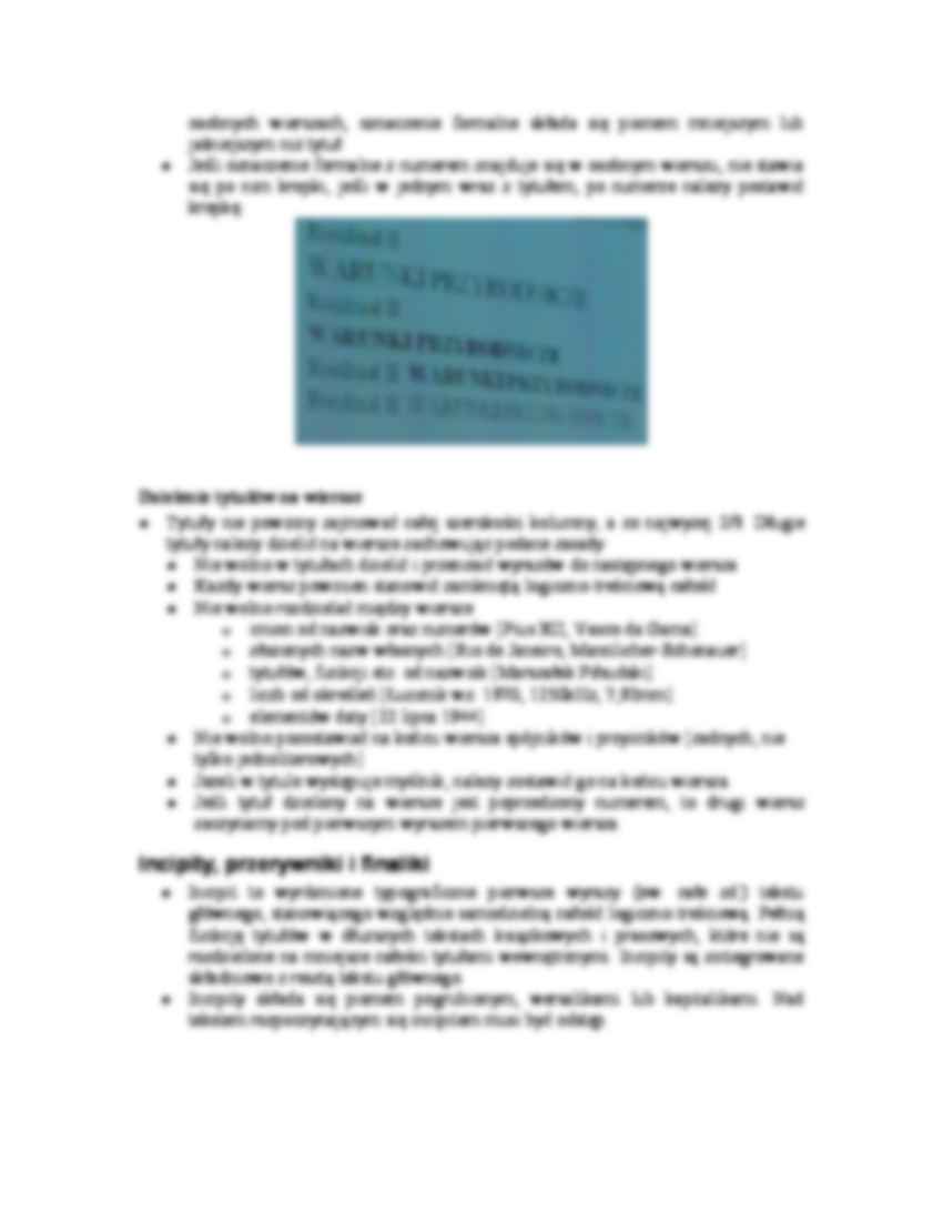 Hierarchia partii tekstu publikacji książkowych-wykład - strona 3