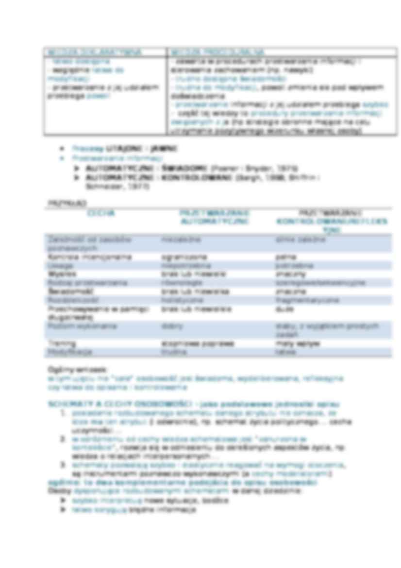 Osobowość jako system wiedzy osobistej-opracowanie - strona 2