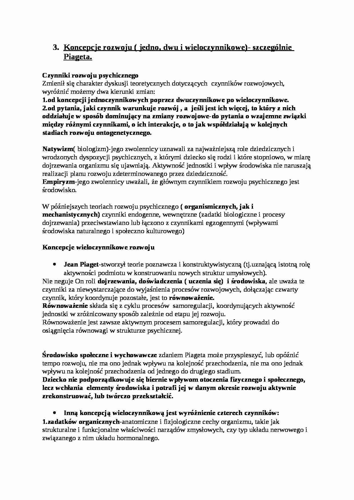 Koncepcje rozwoju-opracowanie - strona 1