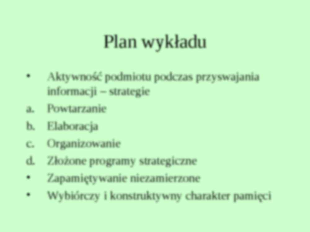 Kodowanie informacji w pamięci epizodycznej-opracowanie - strona 2