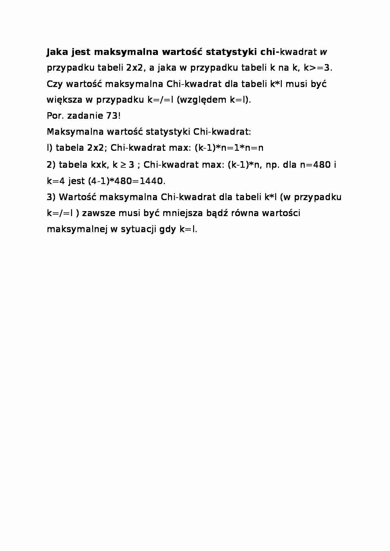 Maksymalna wartość statystyki chi-kwadrat-opracowanie - strona 1