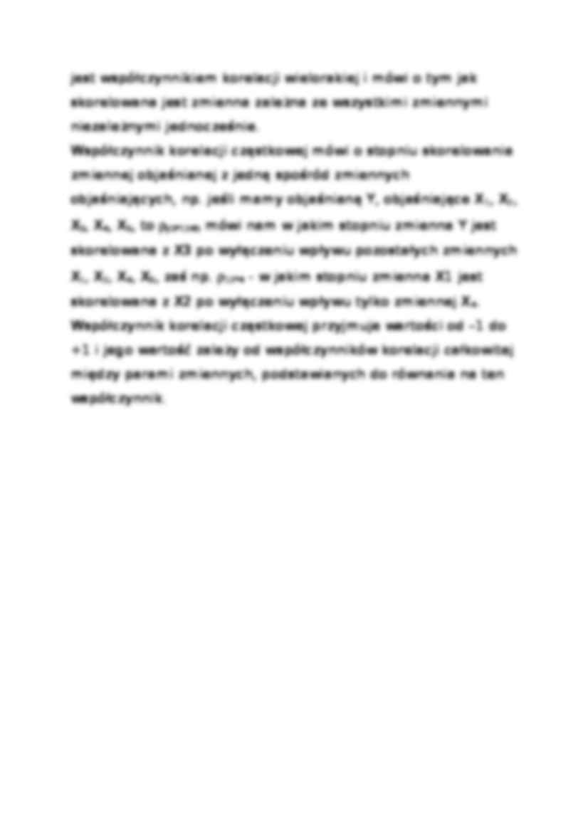 Definicja współczynnika determinacji wielokrotnej-opracowanie - strona 2