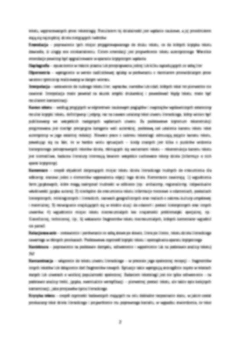 Terminologia z zakresu edytorstwa naukowego-opracowanie - strona 2