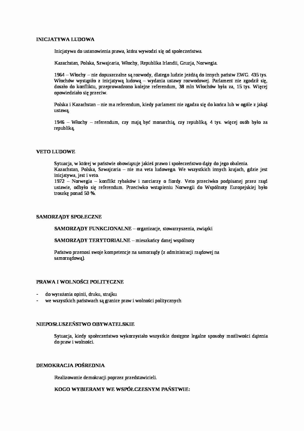 Inicjatywa ludowa-opracowanie - Veto ludowe - strona 1