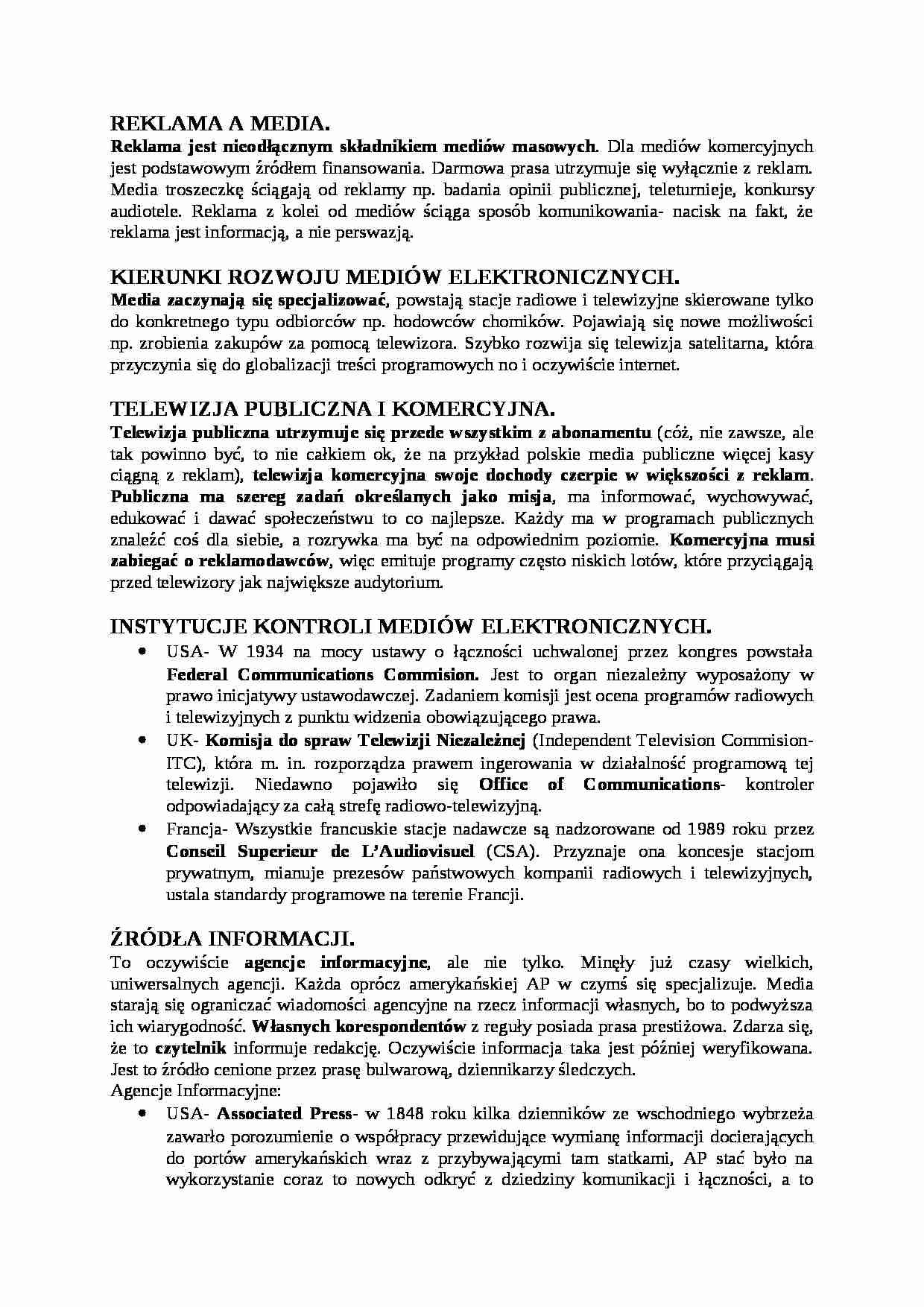 Reklama a media-opracowanie - strona 1