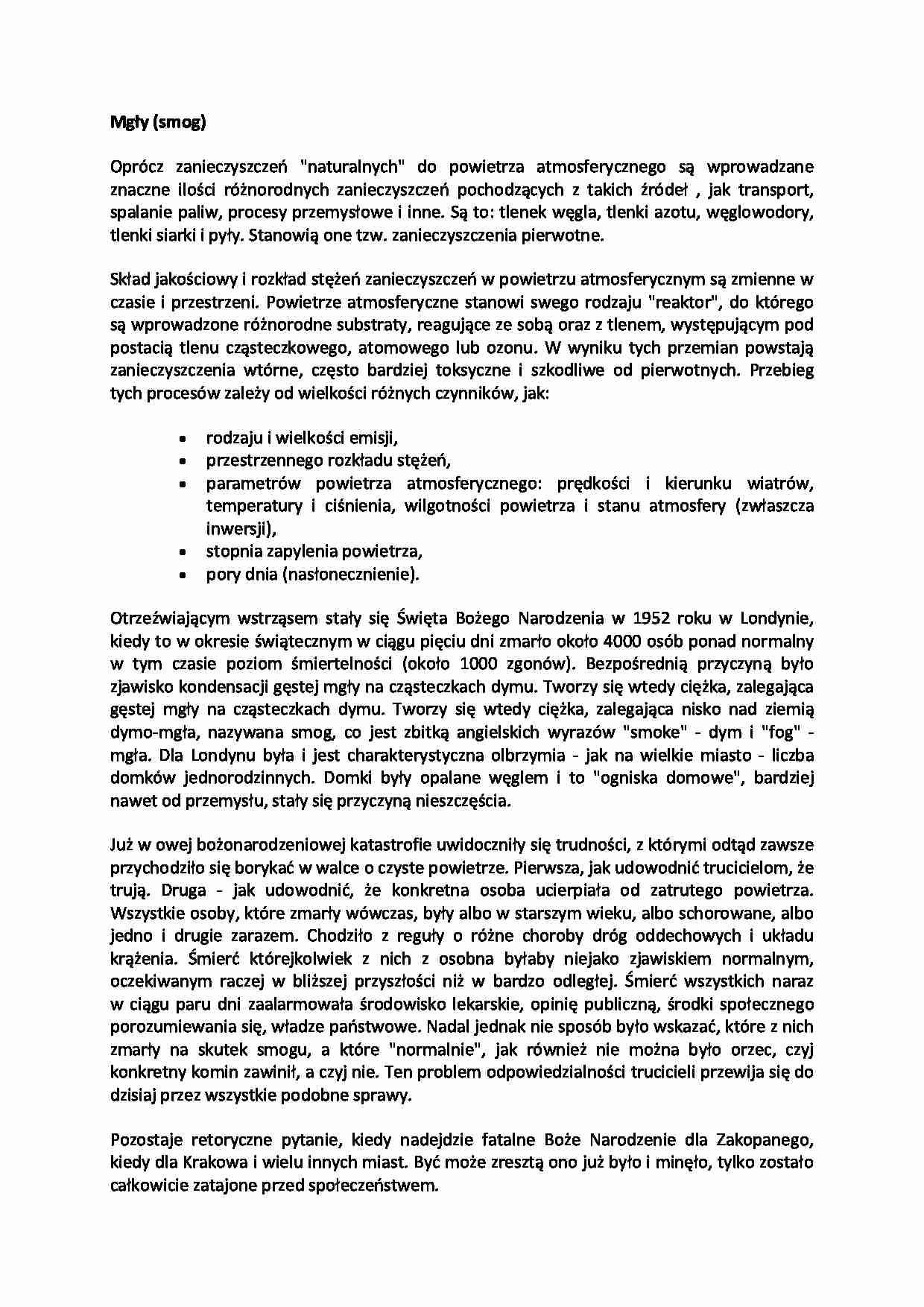 Mgły - omówienie - strona 1