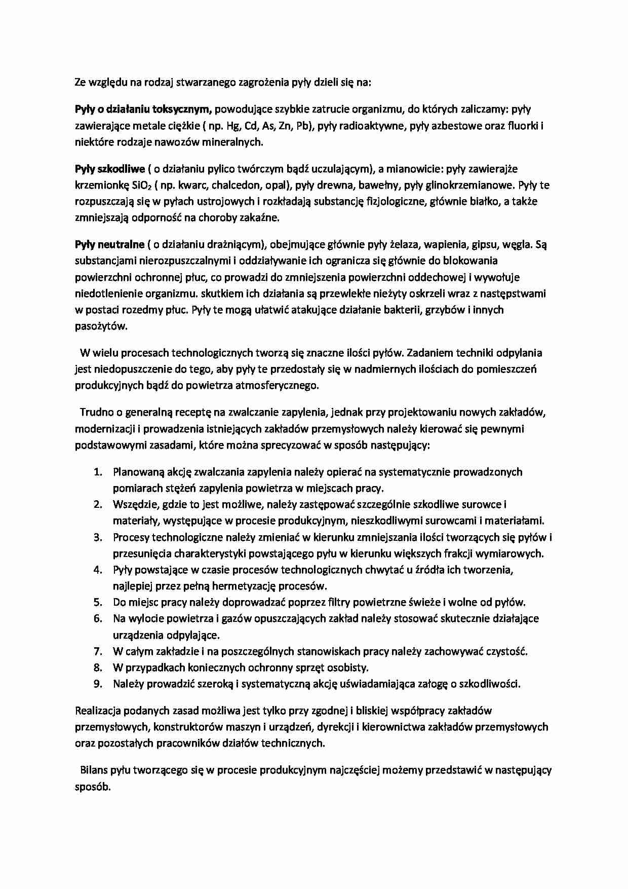 Pyły - omówienie - strona 1