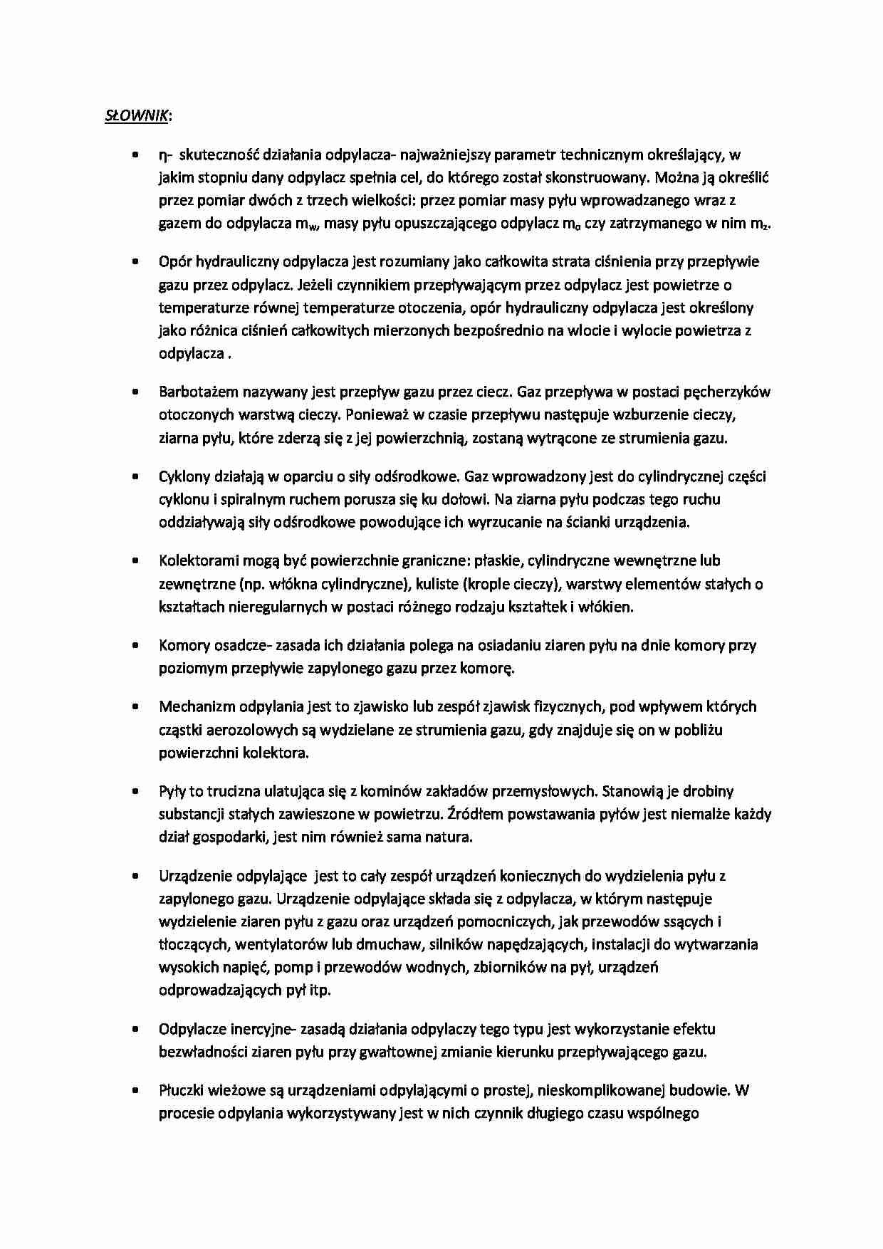 Ochrona powietrza - definicje - omówienie - strona 1