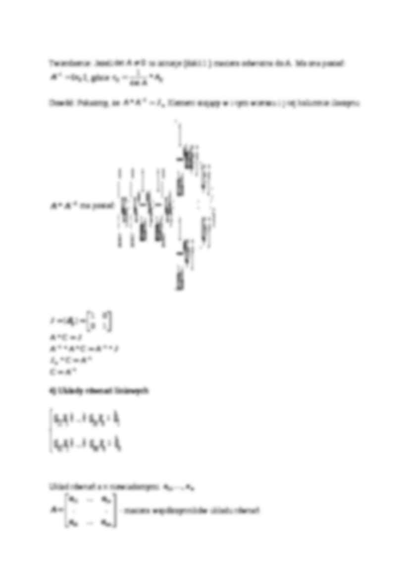 własności wyznaczników macierzy - omówienie - strona 2