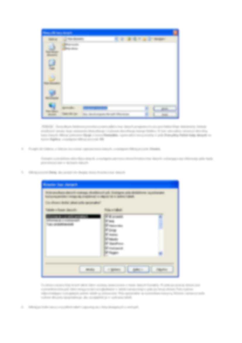 Tworzenie struktury bazy danych - wykład - strona 2