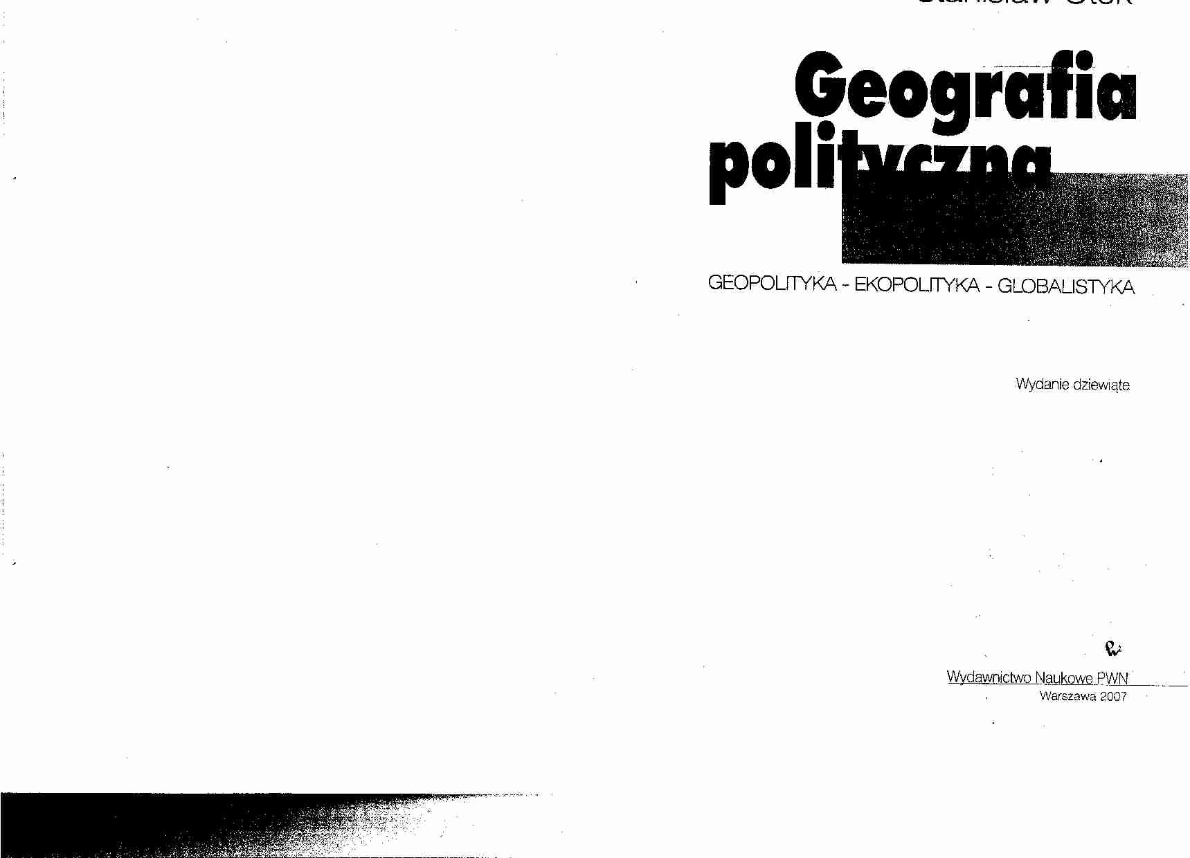 Geografia polityczna. książka - strona 1