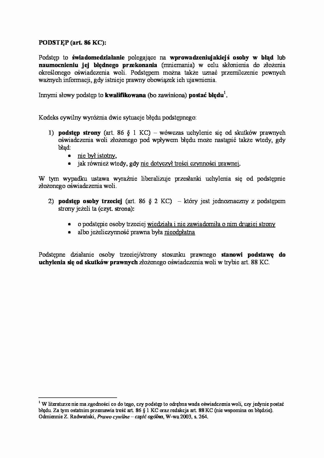Podstęp - strona 1