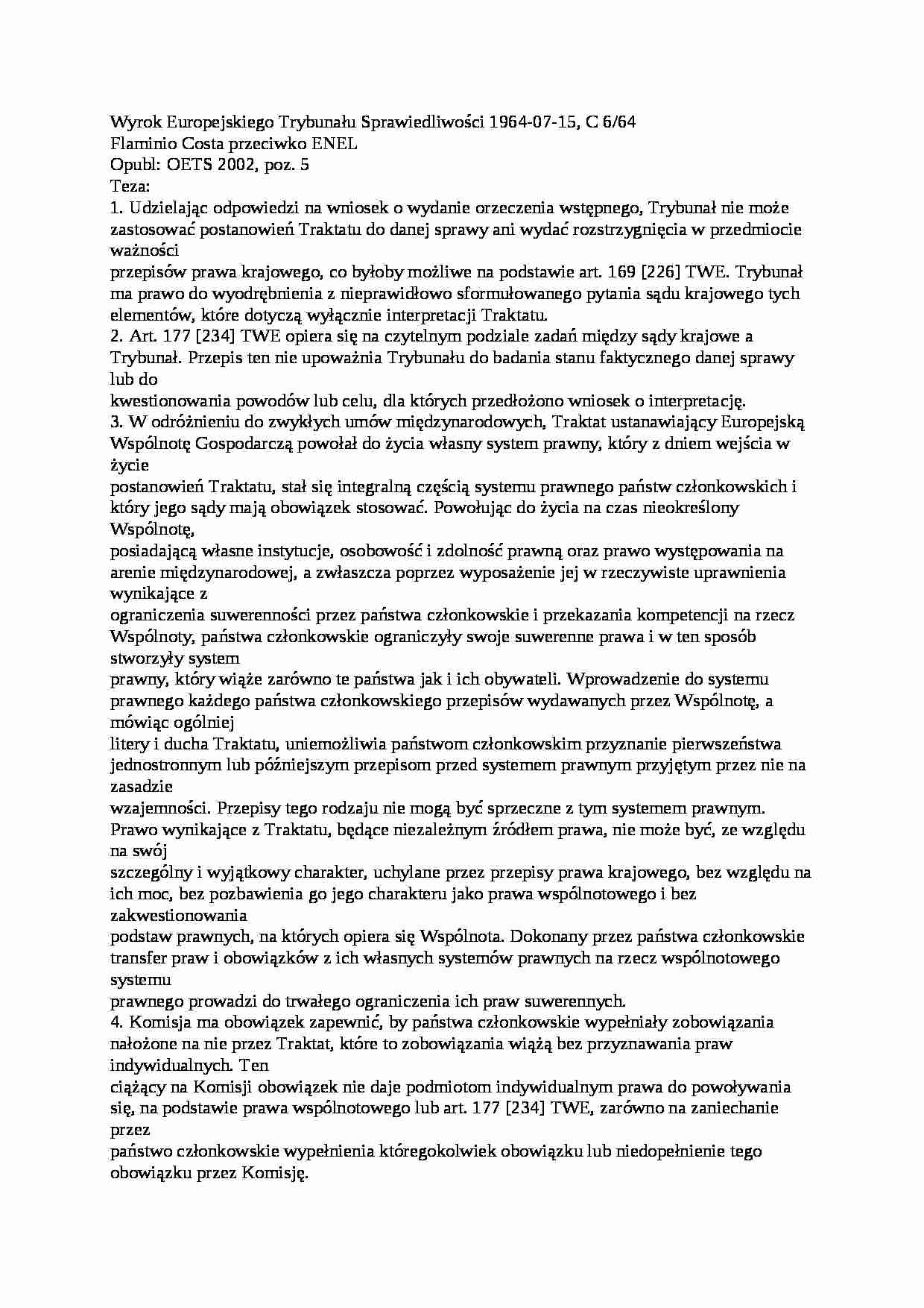 Materiały COSTA - strona 1