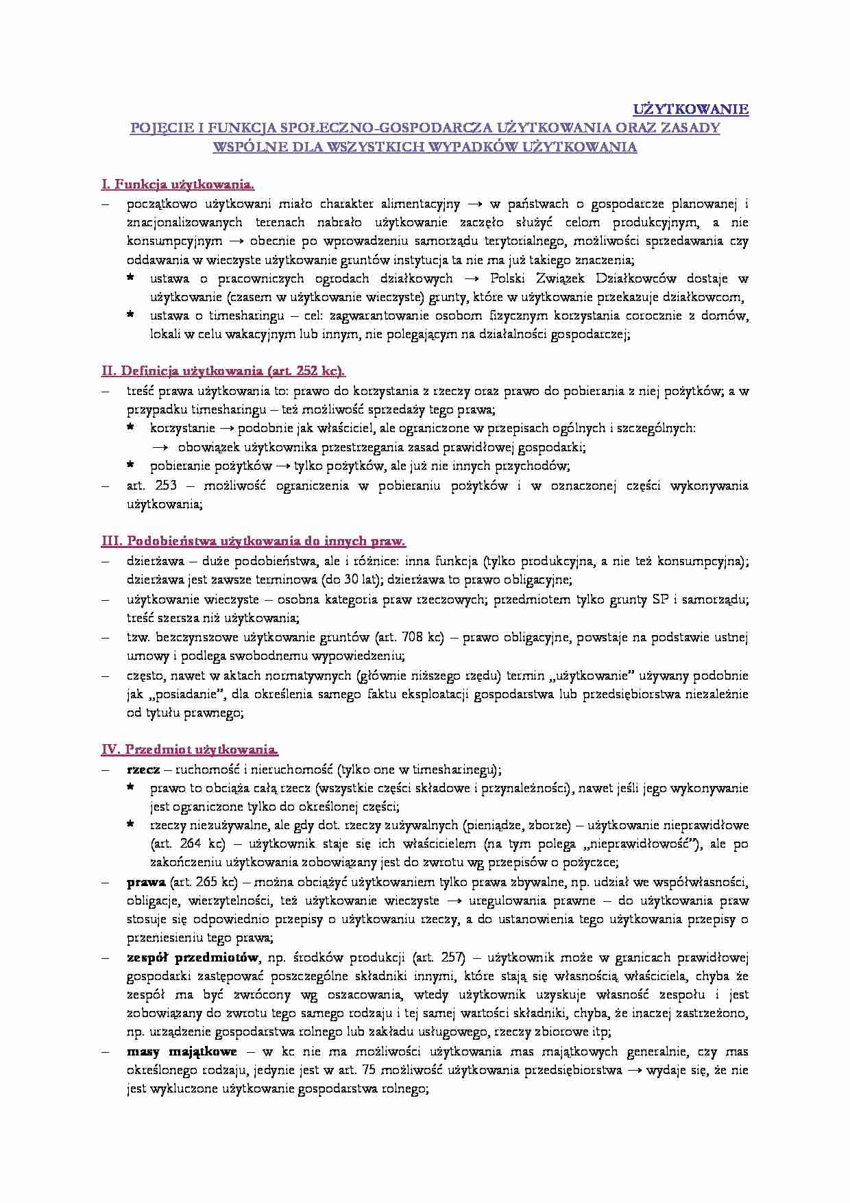 Użytkowanie - strona 1