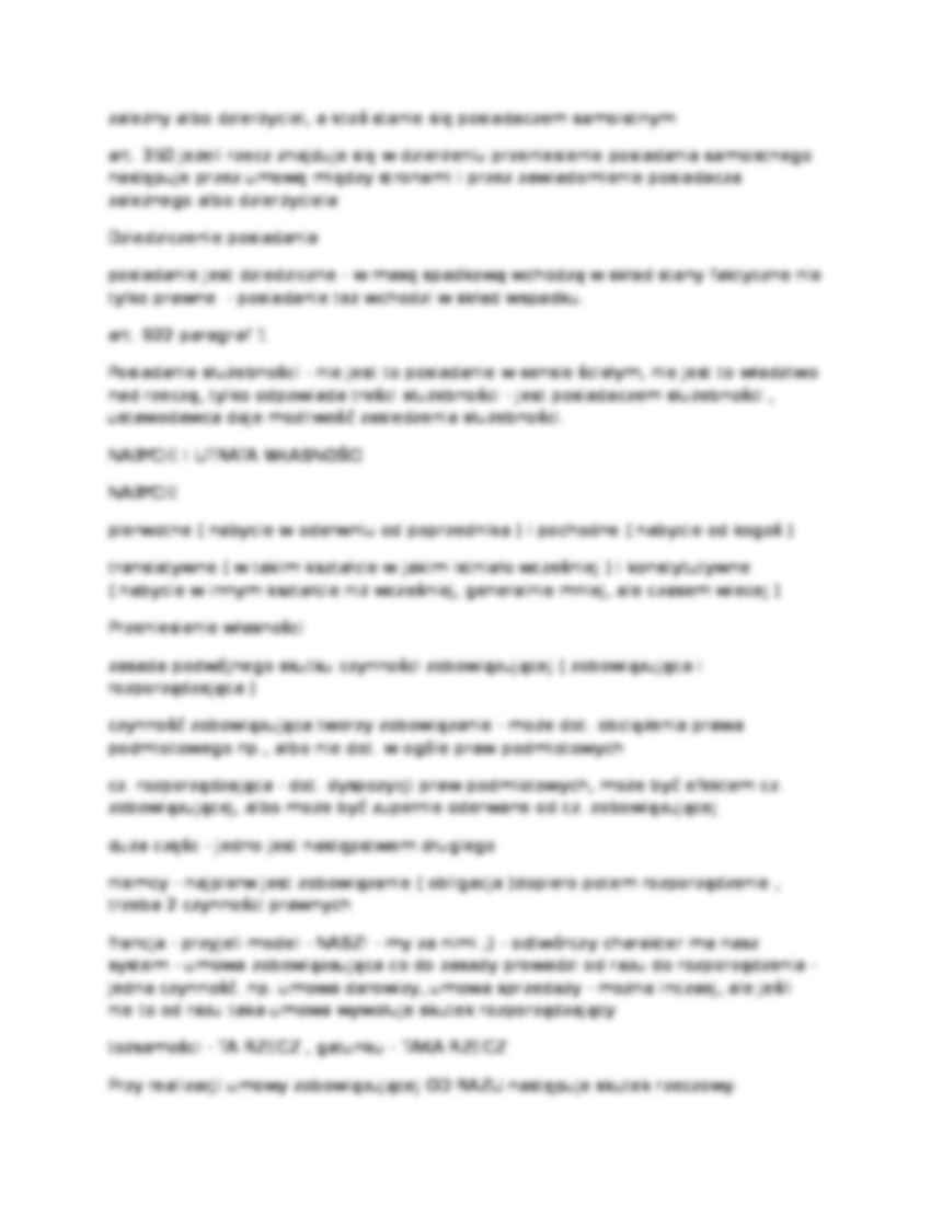 Prawo rzeczowe - wykład 3 - strona 3