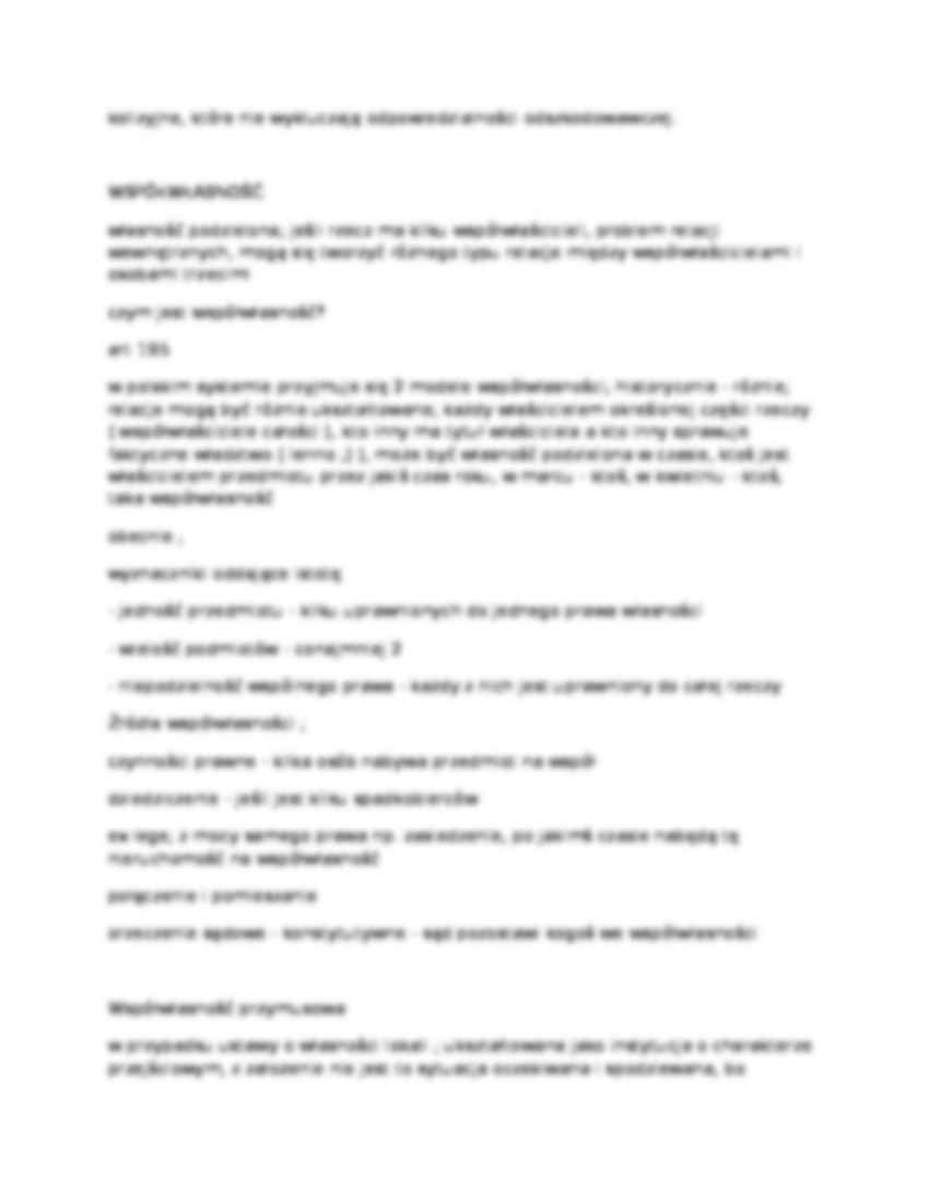 Prawo rzeczowe - wykład 5 - strona 2