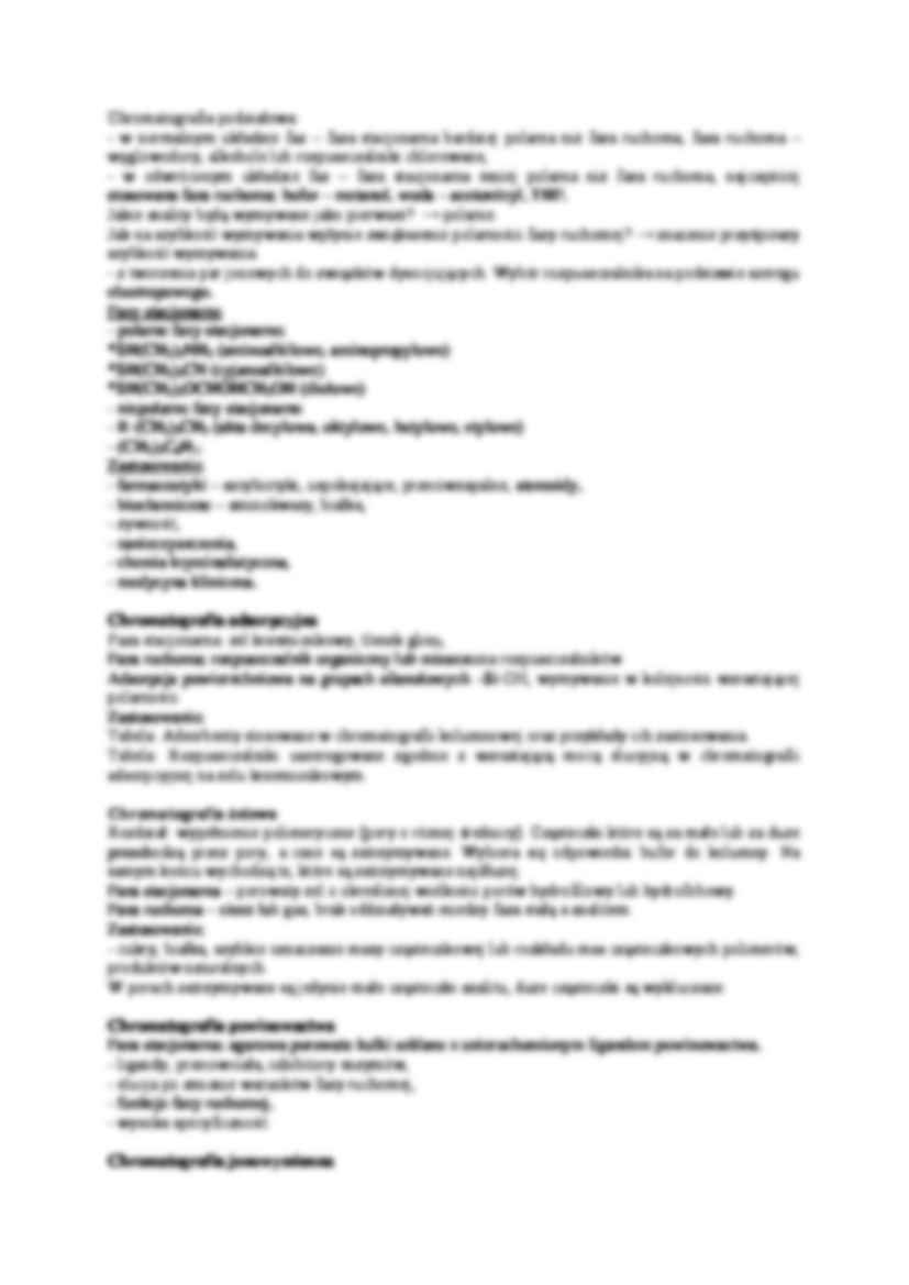 Chromatografia - omówienie - Chromatografia planarna - strona 2