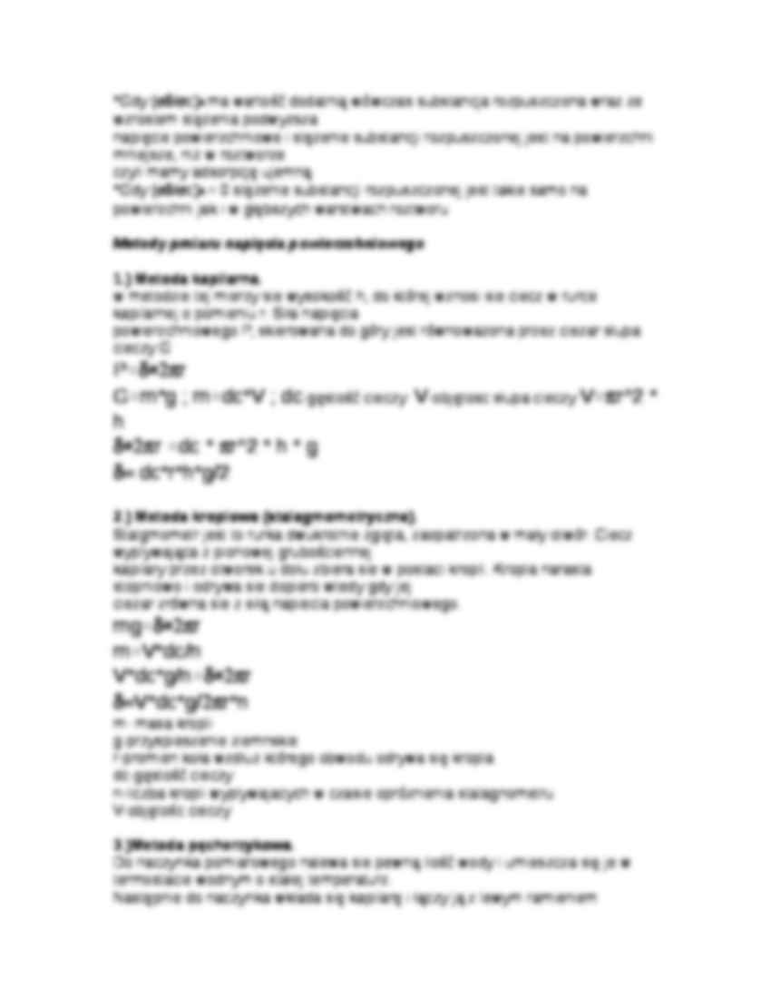 Napiecie powierzchniowe - omówienie - strona 2