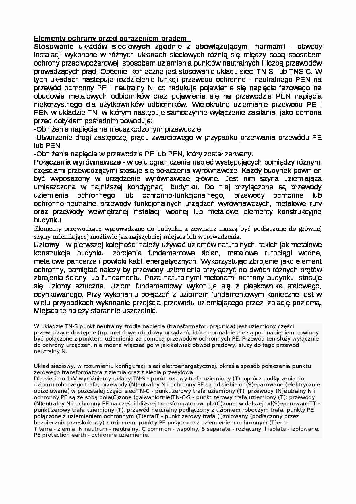 Elementy ochrony przed porażeniem prądem - strona 1