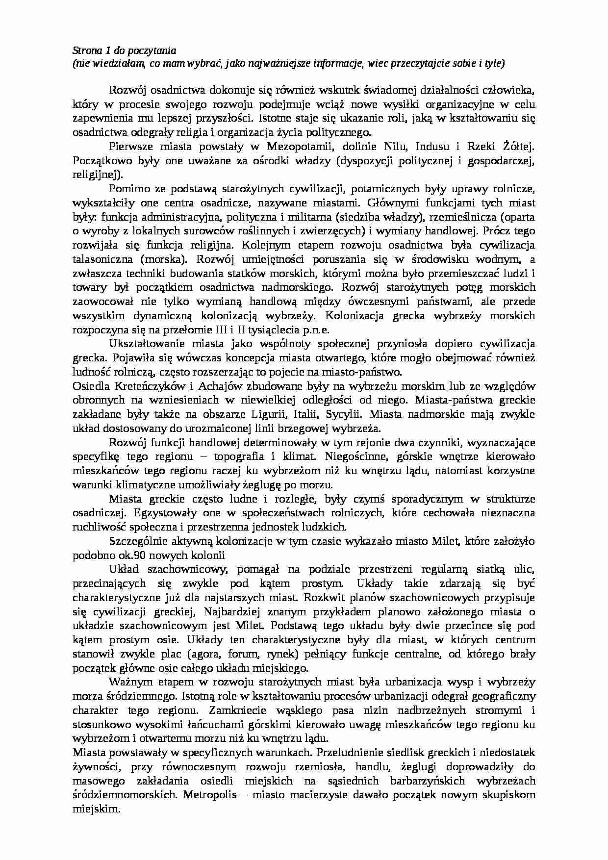 Starożytna Grecja - omówienie - strona 1