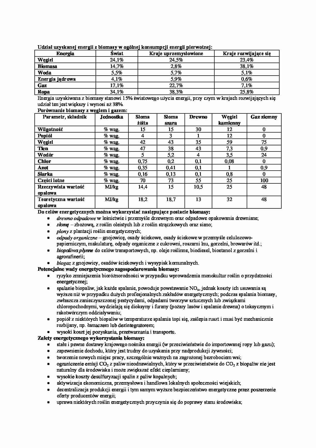 energia z biomasy - omówienie - strona 1