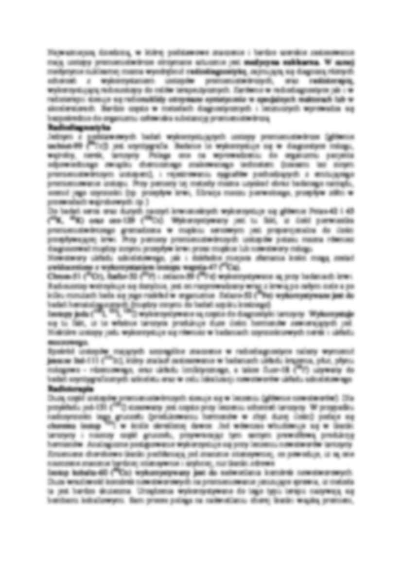Definicja izotopów promieniotwórczych i ich wykorzystanie - omówienie - strona 2