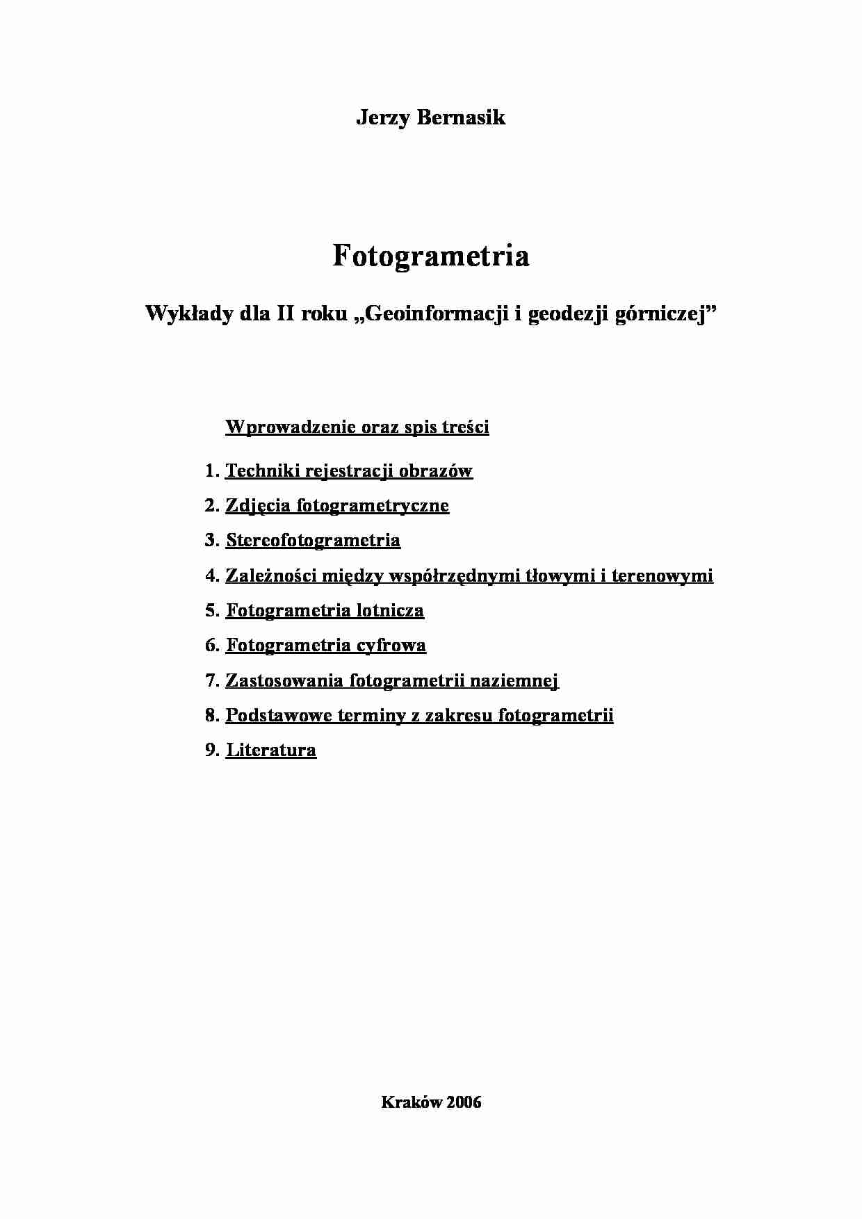 fotogrametria wykład - strona 1