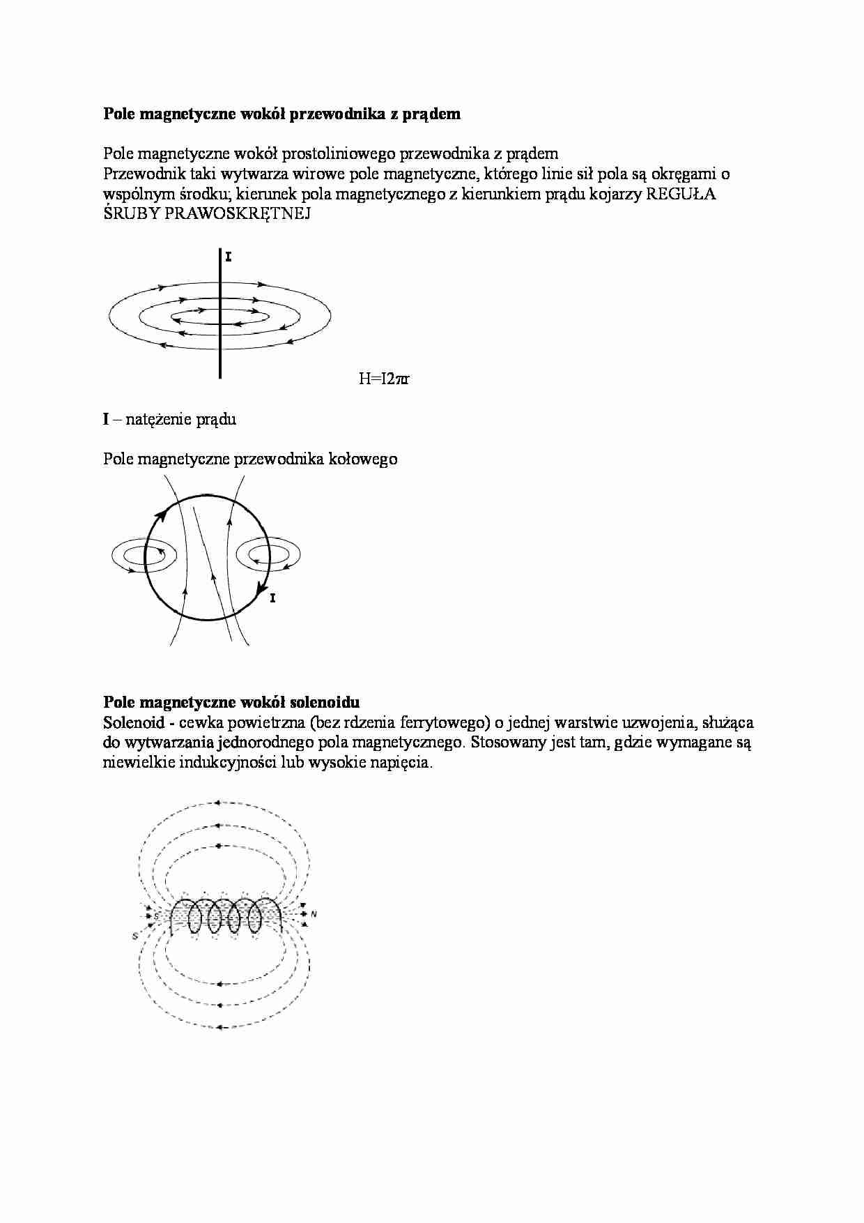 Pole magnetyczne - omówienie - Prawa Maxwella - strona 1